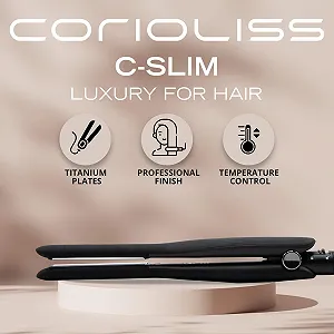 Выпрямитель волос Corioliss Mini C-Slim титановые пластины ионизация черный synthetic.ua - Фото 1
