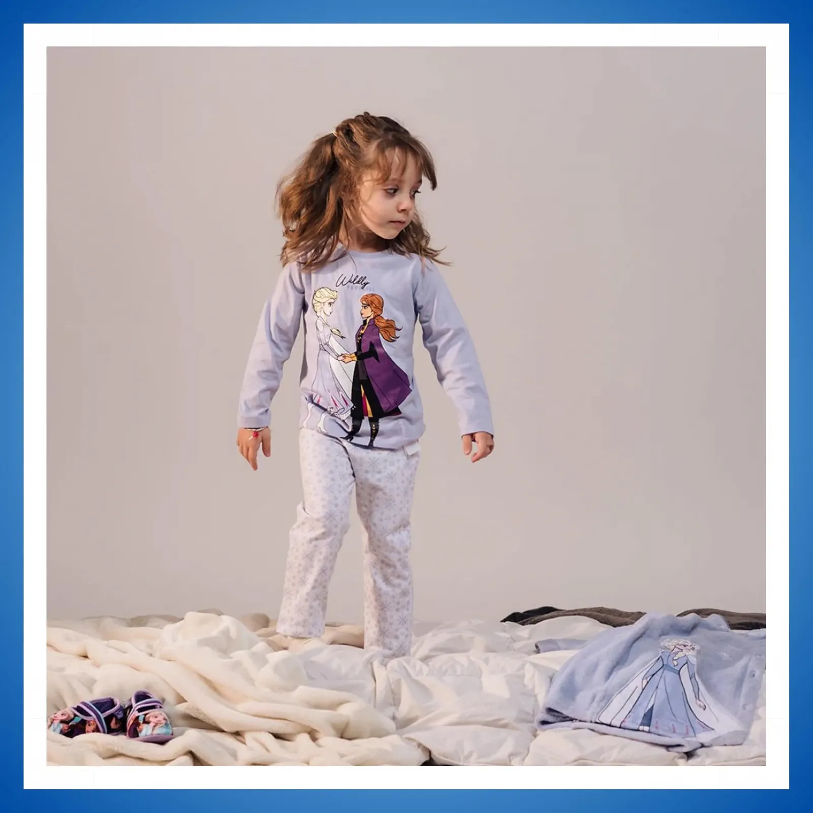 Піжама Disney Elsa and Anna Футболка та довгі штани М'яка бавовняна Тканина з мотивом Frozen, фото №5