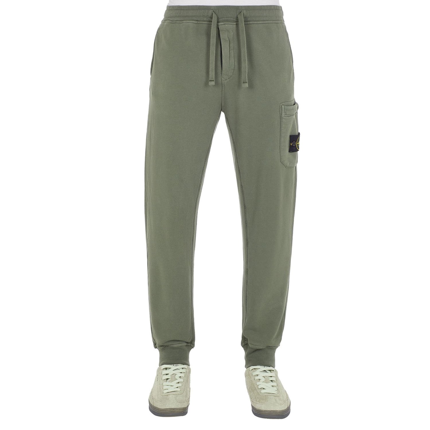 Штаны STONE ISLAND Sweatpants зеленый M, фото №1