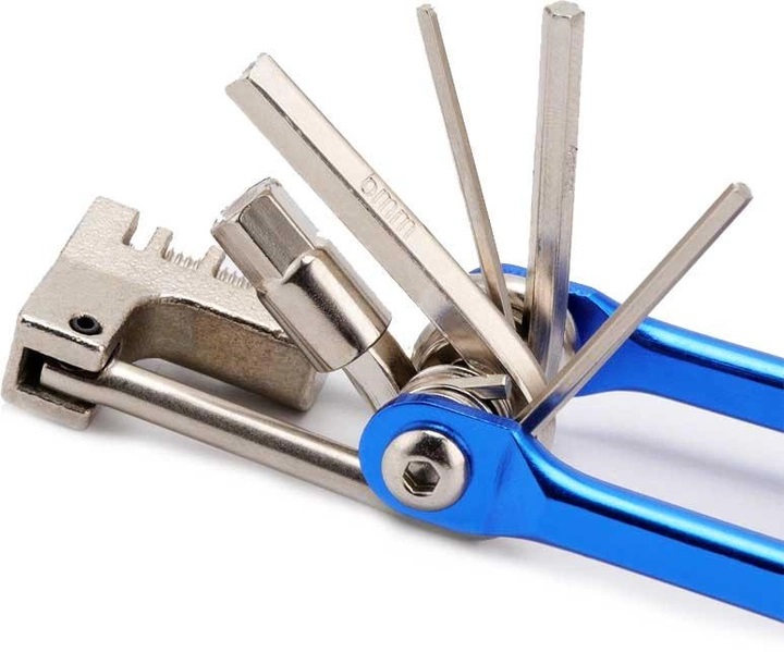 Ключ велосипедный многофункциональный Xiamen мультитул 11 пр Синий 050541, фото №2 Ключ велосипедный многофункциональный Xiamen мультитул 11 пр Синий 050541, фото №2