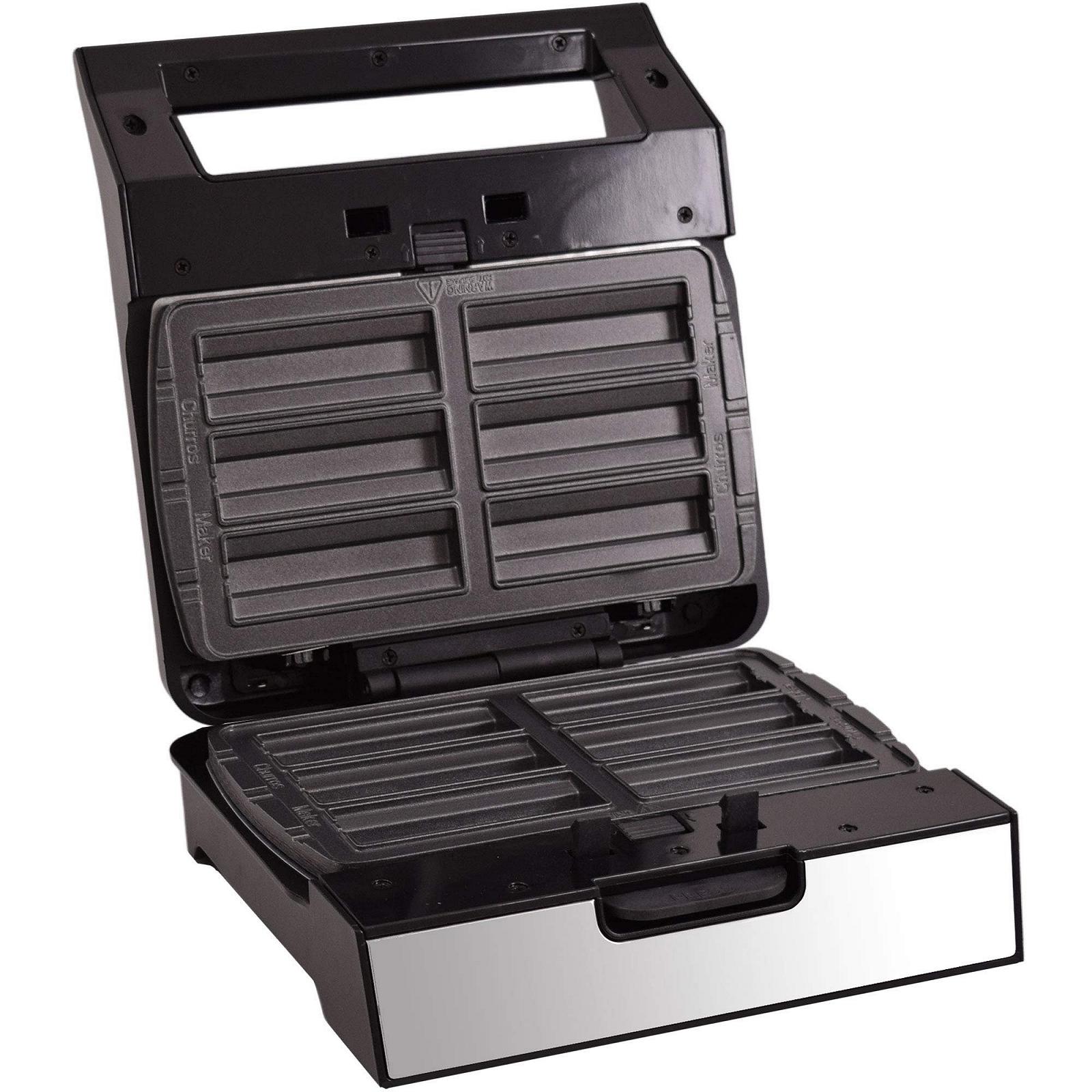 Аппарат для пончиков Syntrox Germany MM-1400W с пластинами для чуррос, фото №6