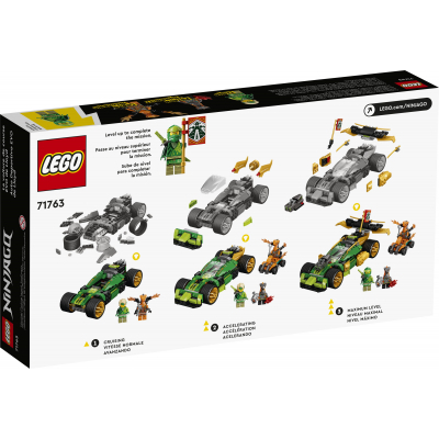 Конструктор LEGO NINJAGO Гоночный автомобиль Ллойда EVO 279 деталей 71763, фото №7