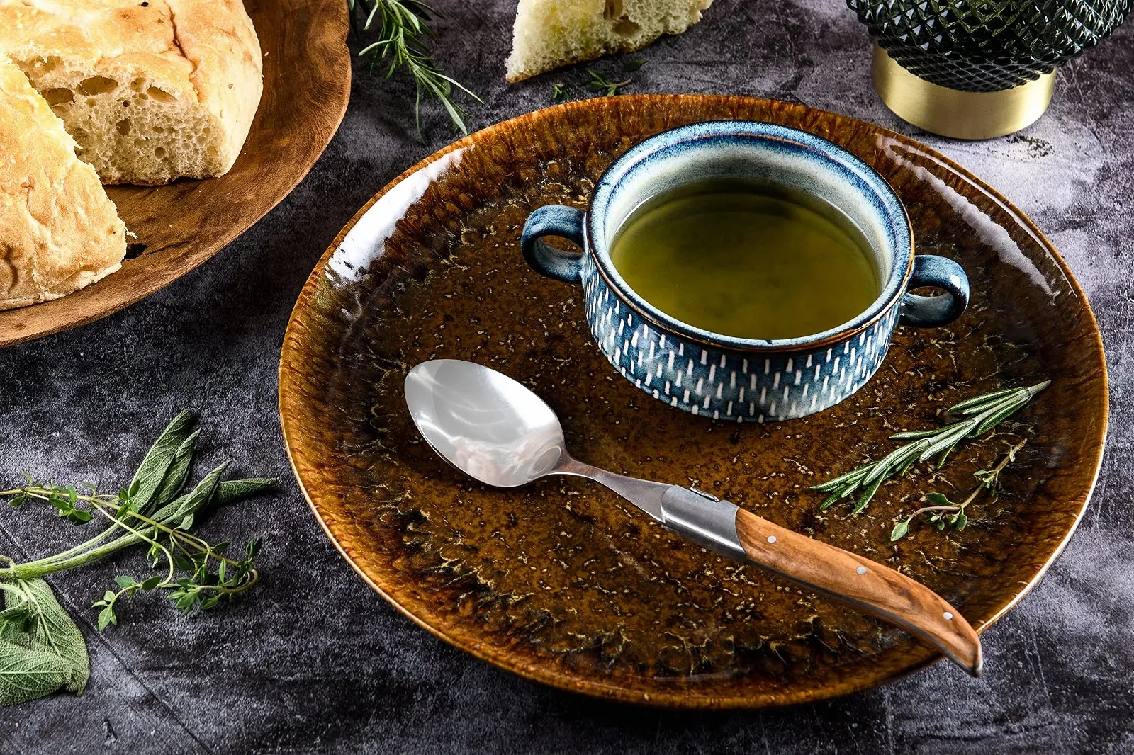 Ложка супова Laguiole Style de Vie Luxury Line, набір 6 шт., оливкове дерево, фото №9 Ложка супова Laguiole Style de Vie Luxury Line, набір 6 шт., оливкове дерево, фото №9