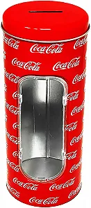 Скарбниця та тримач для соломинок Coca Cola жестяна 23 x 8,5 см Червона - Фото 1