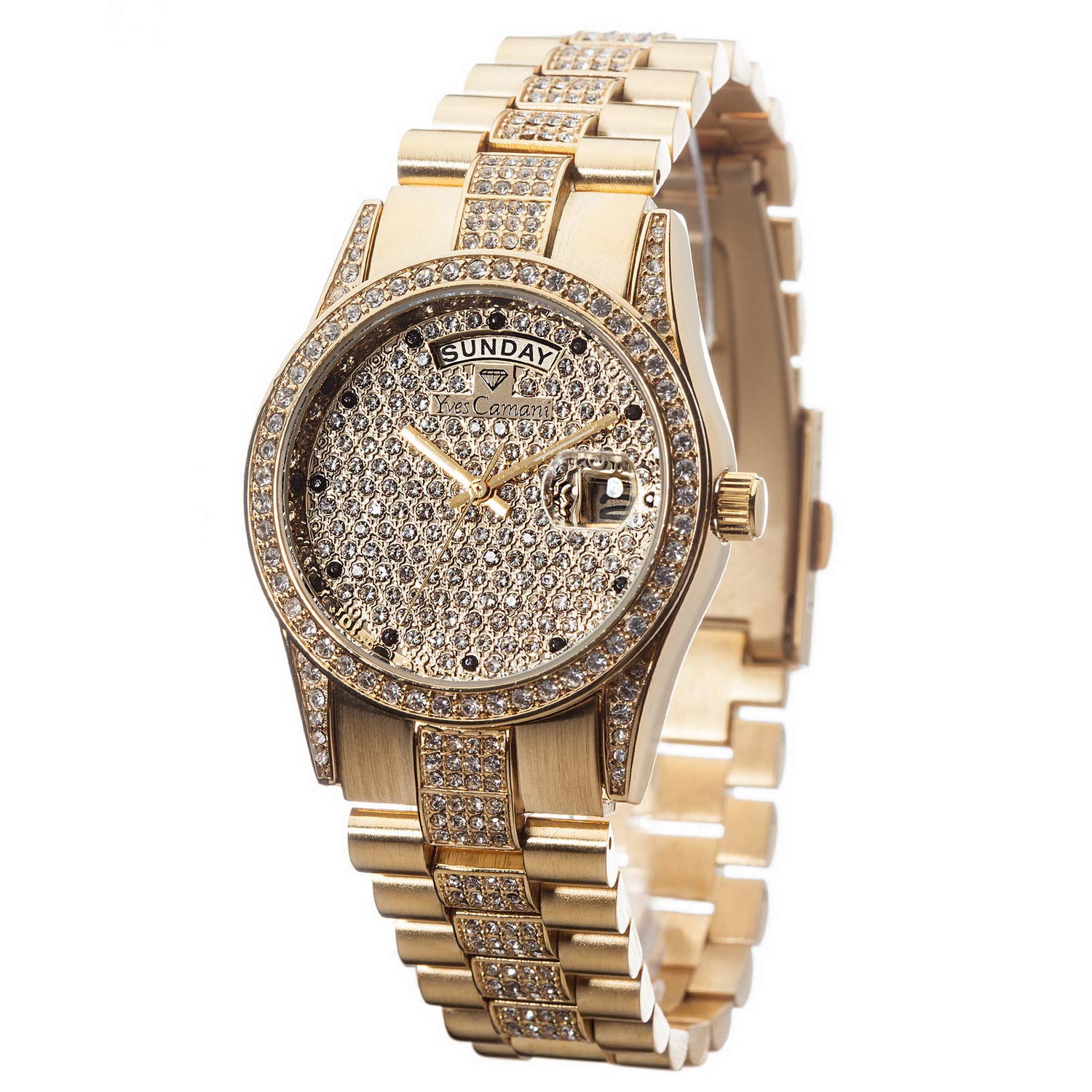 Часы Yves Camani Tiberius YC1043-E женские Кварцевые Металлический ремешок Звезды золотой, фото №2 Часы Yves Camani Tiberius YC1043-E женские Кварцевые Металлический ремешок Звезды золотой, фото №2