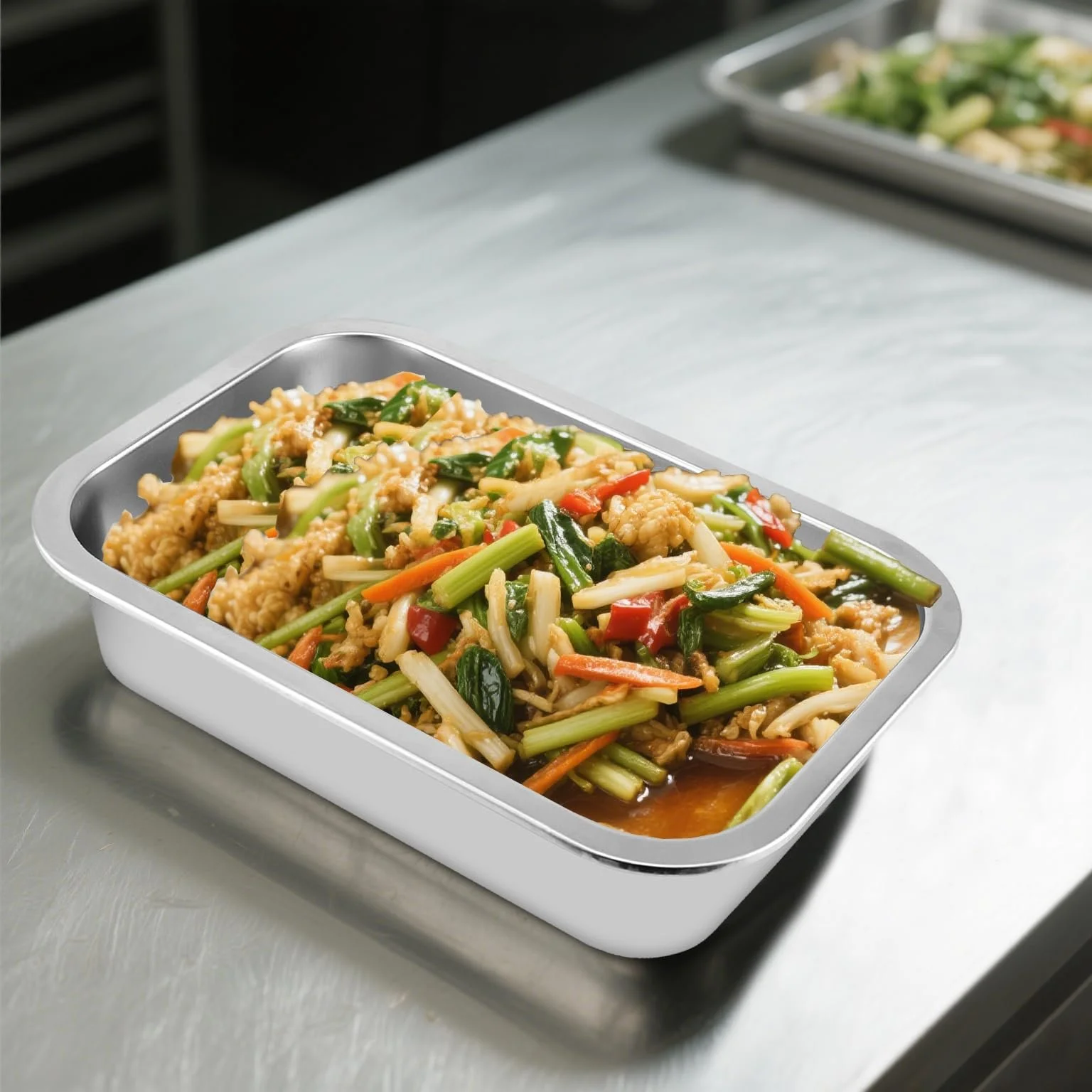 Набір форм для запікання FUNSUEI 3 шт. нержавіюча сталь 32 x 22 x 7 см прямокутні сріблястий, фото №7 Набір форм для запікання FUNSUEI 3 шт. нержавіюча сталь 32 x 22 x 7 см прямокутні сріблястий, фото №7