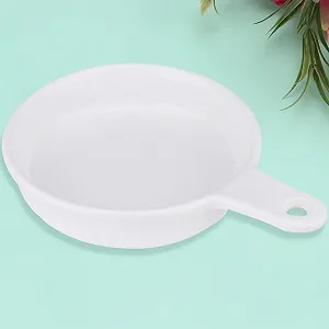 Форма для выпечки Veemoon круглая керамическая с ручкой белая synthetic.ua - Фото 1