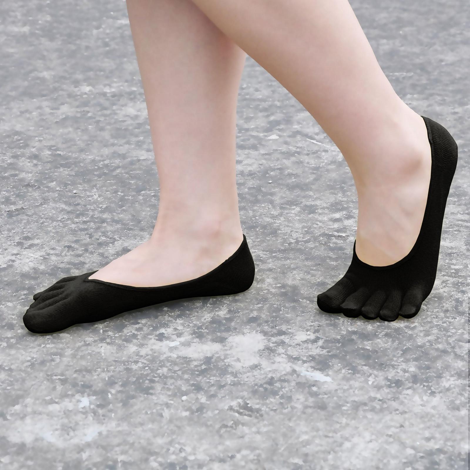 Носки с пальцами ZAKASA Женские 6 пар Хлопковые носки с пятью пальцами для спорта бега ходьбы Разноцветные женские спортивные носки для кроссовок Дышащие и красочные EU 35-41, фото №8