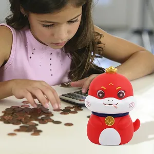 Скарбничка Рік змії велика декоративна для дітей synthetic.ua - Фото 1