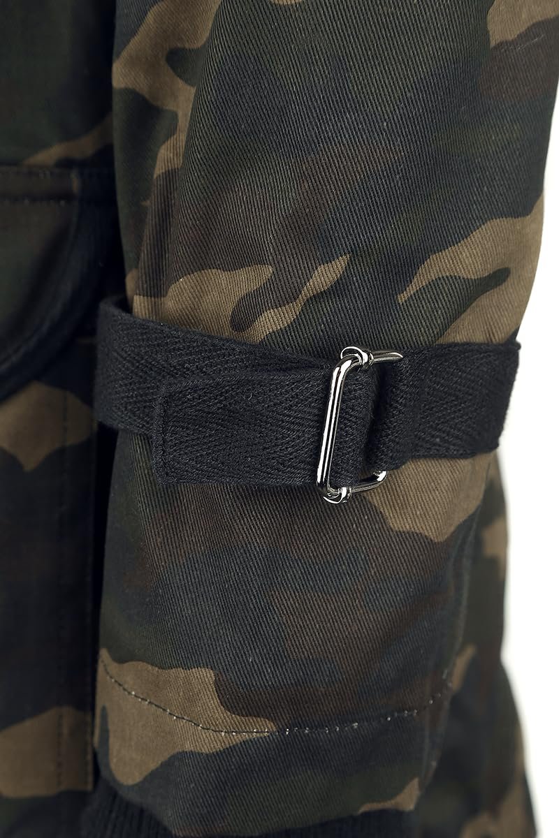 Зимове пальто Gothicana by EMP Камуфляж з хутряним капюшоном, фото №5 Зимове пальто Gothicana by EMP Камуфляж з хутряним капюшоном, фото №5