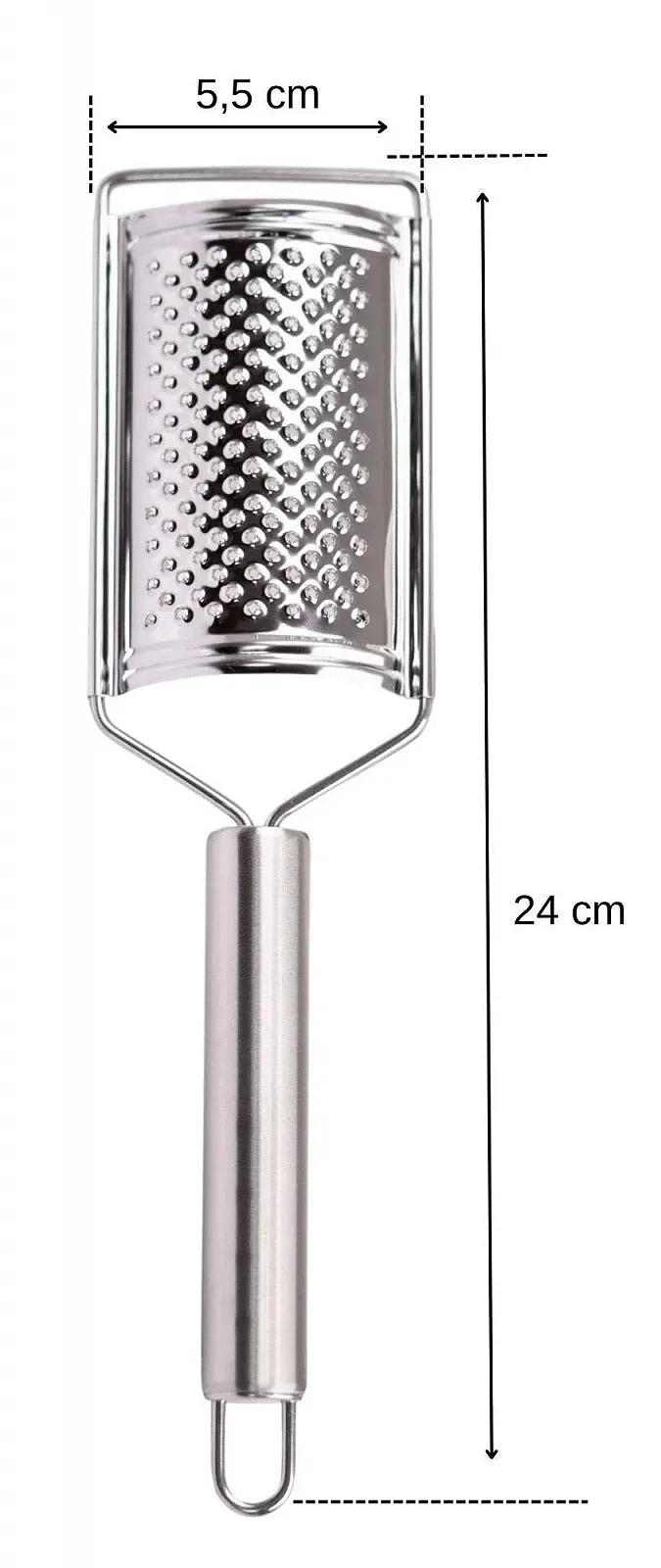 Терка OMAGO, маленька для сиру, цедри лимона, овальна ручка, нержавіюча сталь, фото №6