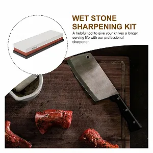 Точильний камінь двосторонній білий корунд synthetic.ua - Фото 1