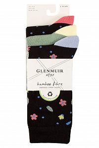 Шкарпетки GLENMUIR з бамбуковим візерунком, набір 3 шт., 37-42 synthetic.ua - Фото 1