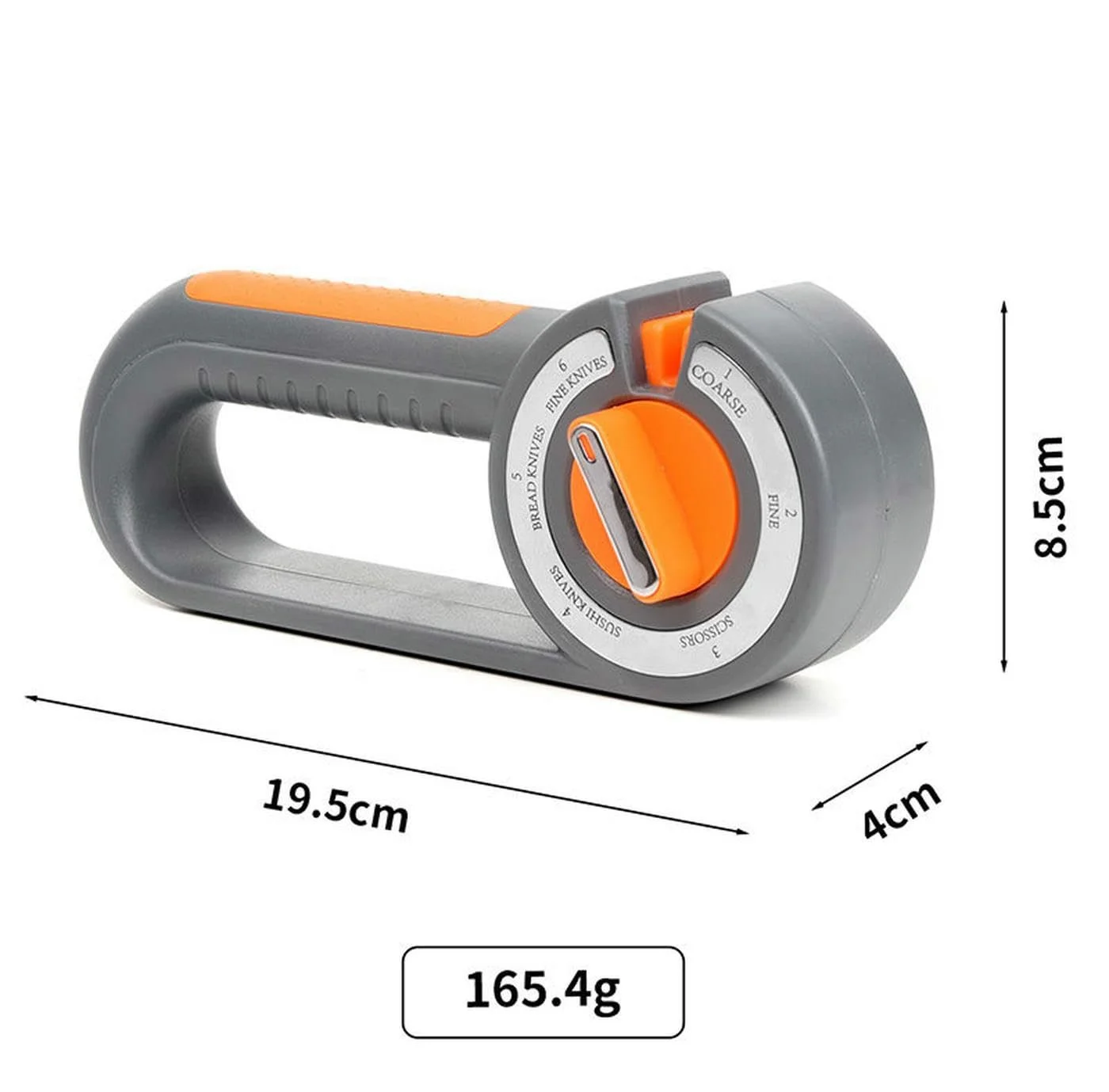 Точило для ножів 6 в 1 алмазна багатофункціональна зі швидким регулюванням кута, фото №6