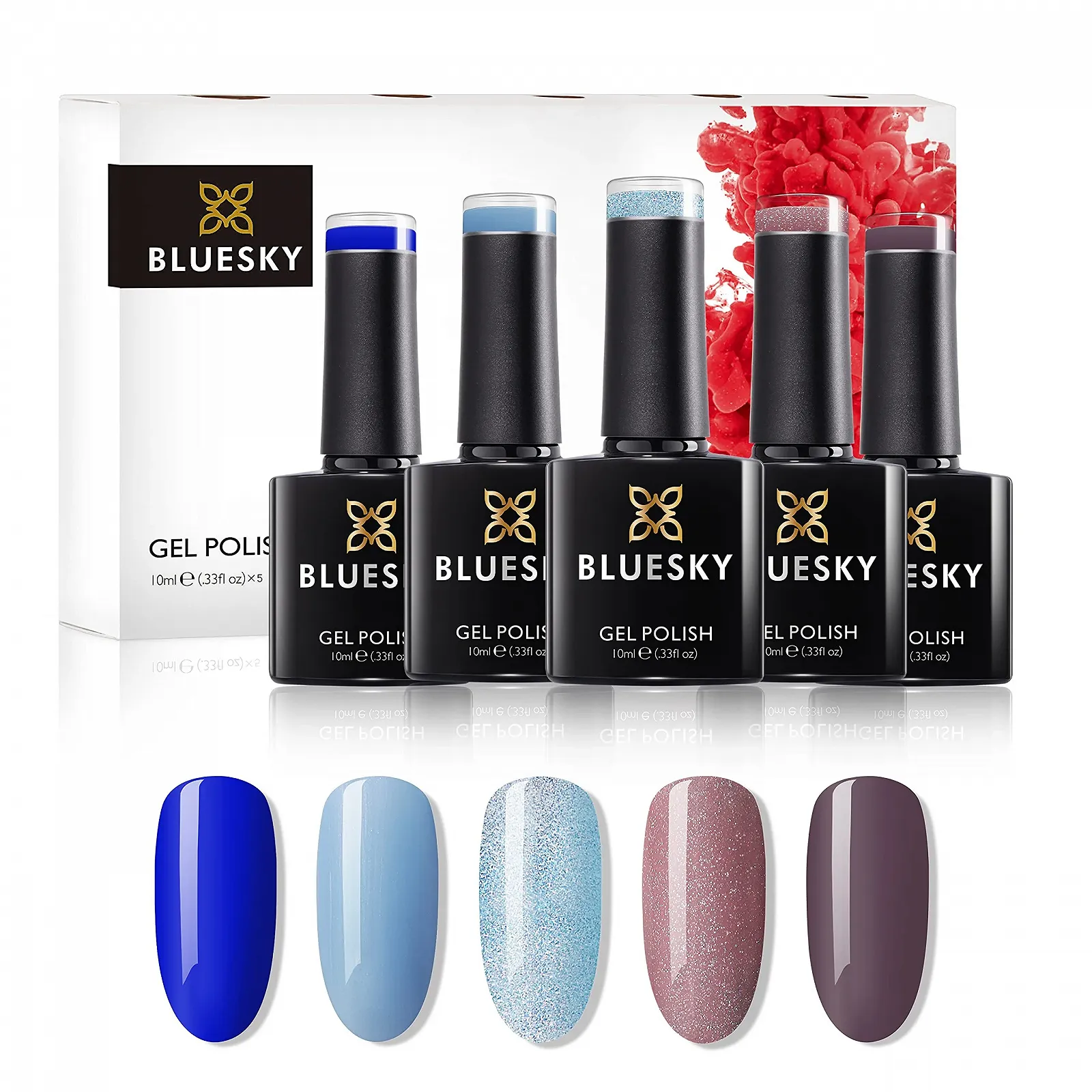 Гель-лак BLUESKY Chillout Set of 5, фото №1 Гель-лак BLUESKY Chillout Set of 5, фото №1