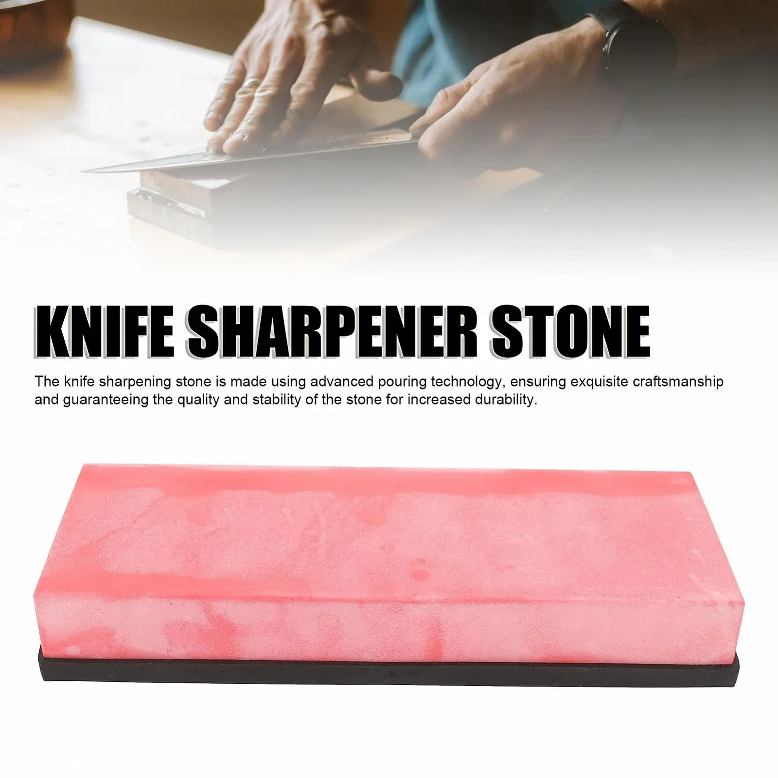 Точилка для ножів SUNGOOYUE з точильним каменем з мікропорошку оксиду алюмінію 7.87 x 2.76 x 1.18 дюйма 1000 Grit, фото №6