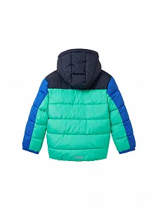Зимняя куртка TOM TAILOR для мальчиков, цветной блок, со съемным капюшоном synthetic.ua - Фото 1
