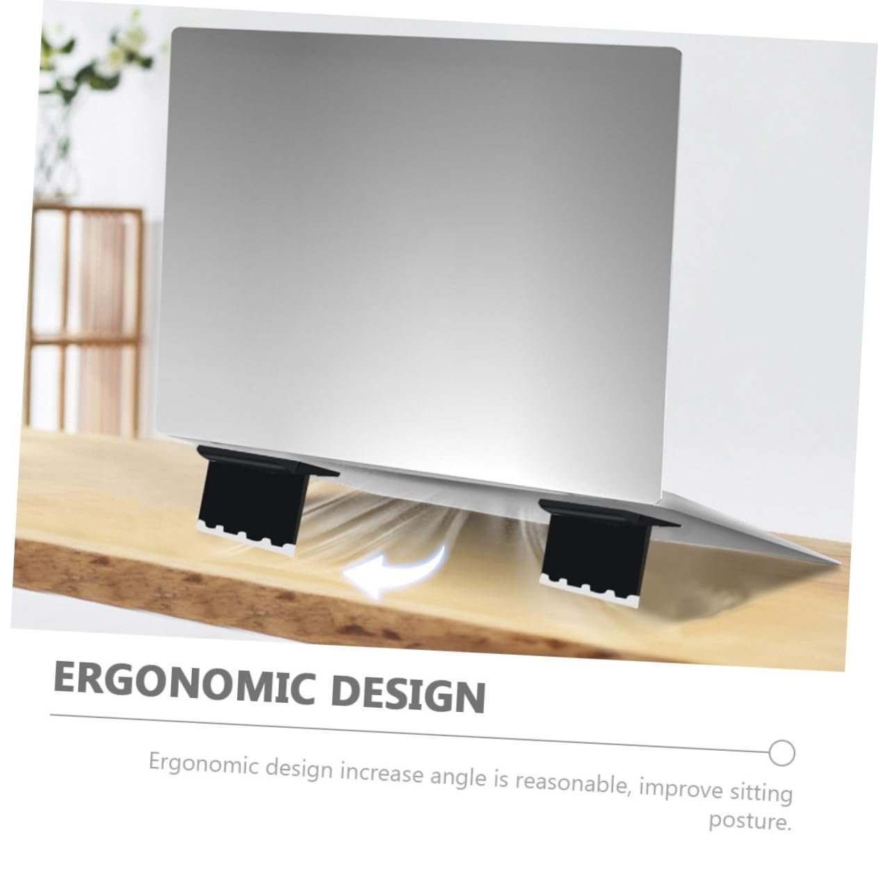 Подставка для ноутбука Kisangel, регулируемая по высоте, нескользящая подставка для ноутбука, эргономичная, портативная для стола и кровати со стабильным рассеиванием тепла, 2 шт. в упаковке, фото №3 Подставка для ноутбука Kisangel, регулируемая по высоте, нескользящая подставка для ноутбука, эргономичная, портативная для стола и кровати со стабильным рассеиванием тепла, 2 шт. в упаковке, фото №3