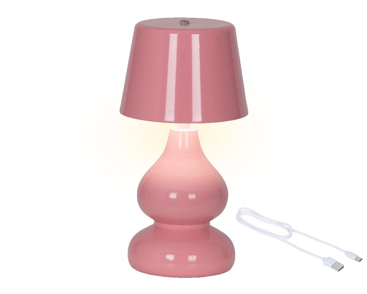 Настільна акумуляторна лампа Lumineo Dimmable Wireless 26 см USB-C Рожевий, фото №2