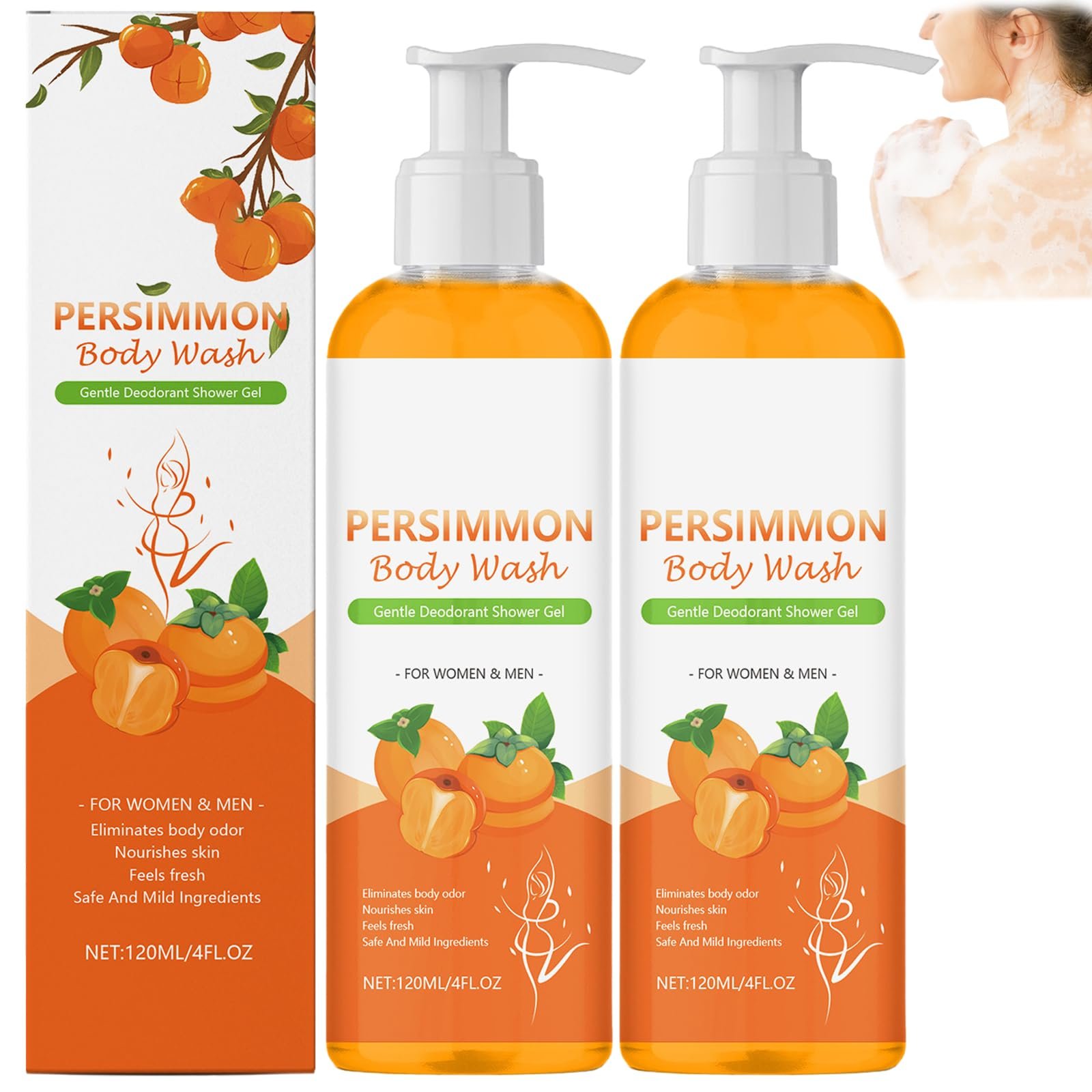 Гель для душу Persimmon Nourishing Body Wash проти запаху 120 мл, фото №1