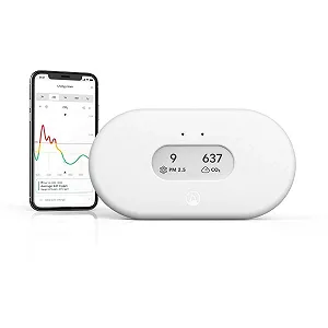 Детектор радона и качества воздуха Airthings View Radon 2960 Белый synthetic.ua - Фото 1