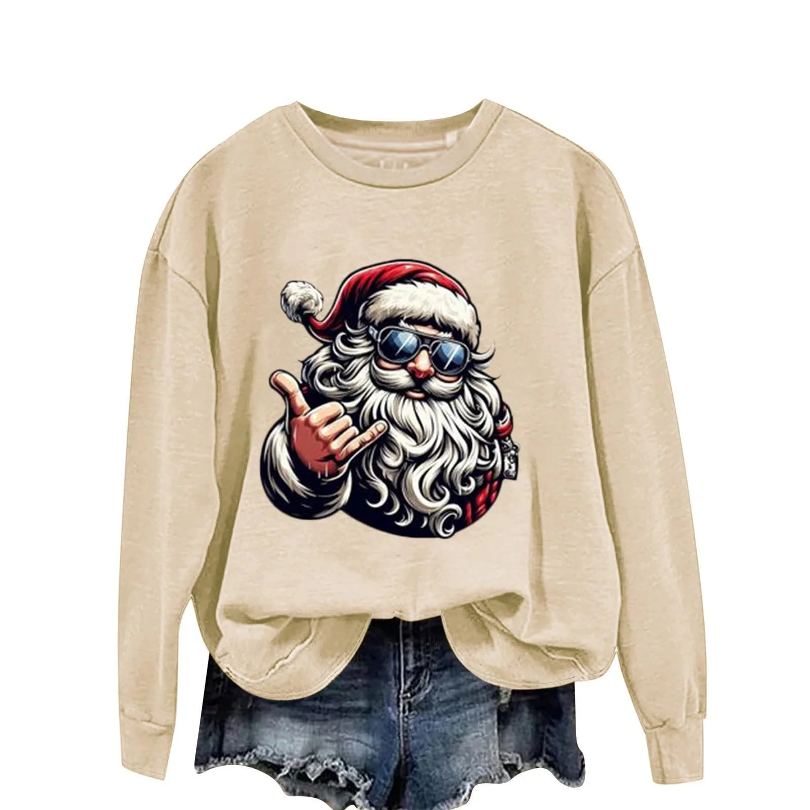 Женская Легкая Толстовка Большого Размера с Круглым Вырезом, Длинным Рукавом, Осенняя Рубашка, Милый Мешковатый Топ, фото №3