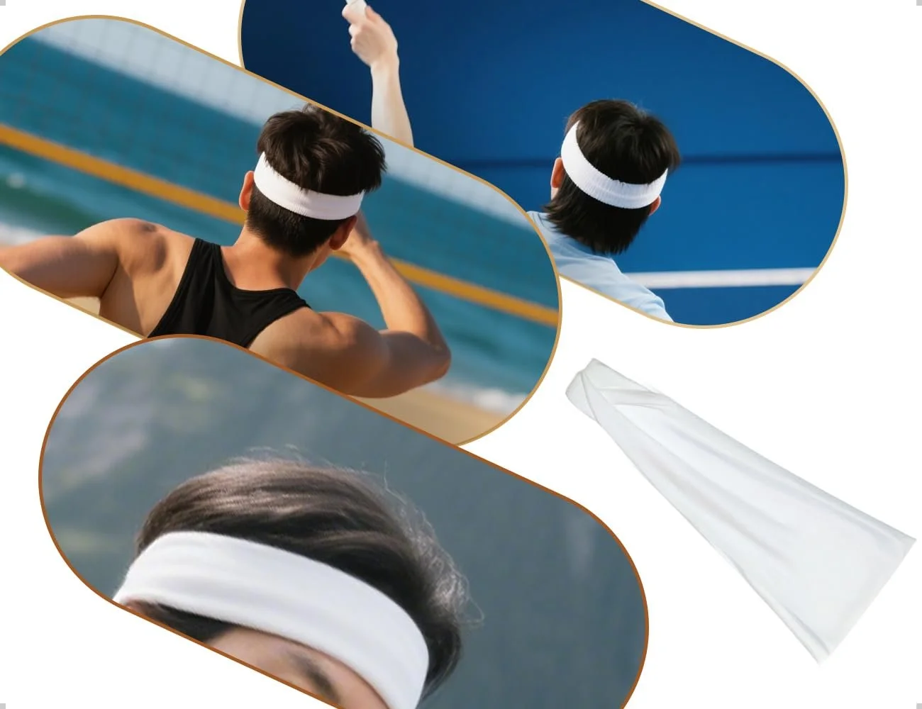 Пов'язка для волосся Еластична широка, фото №6