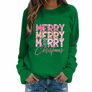 Різдвяний джемпер Жіночий Різдвяний Світшот - Фото 1