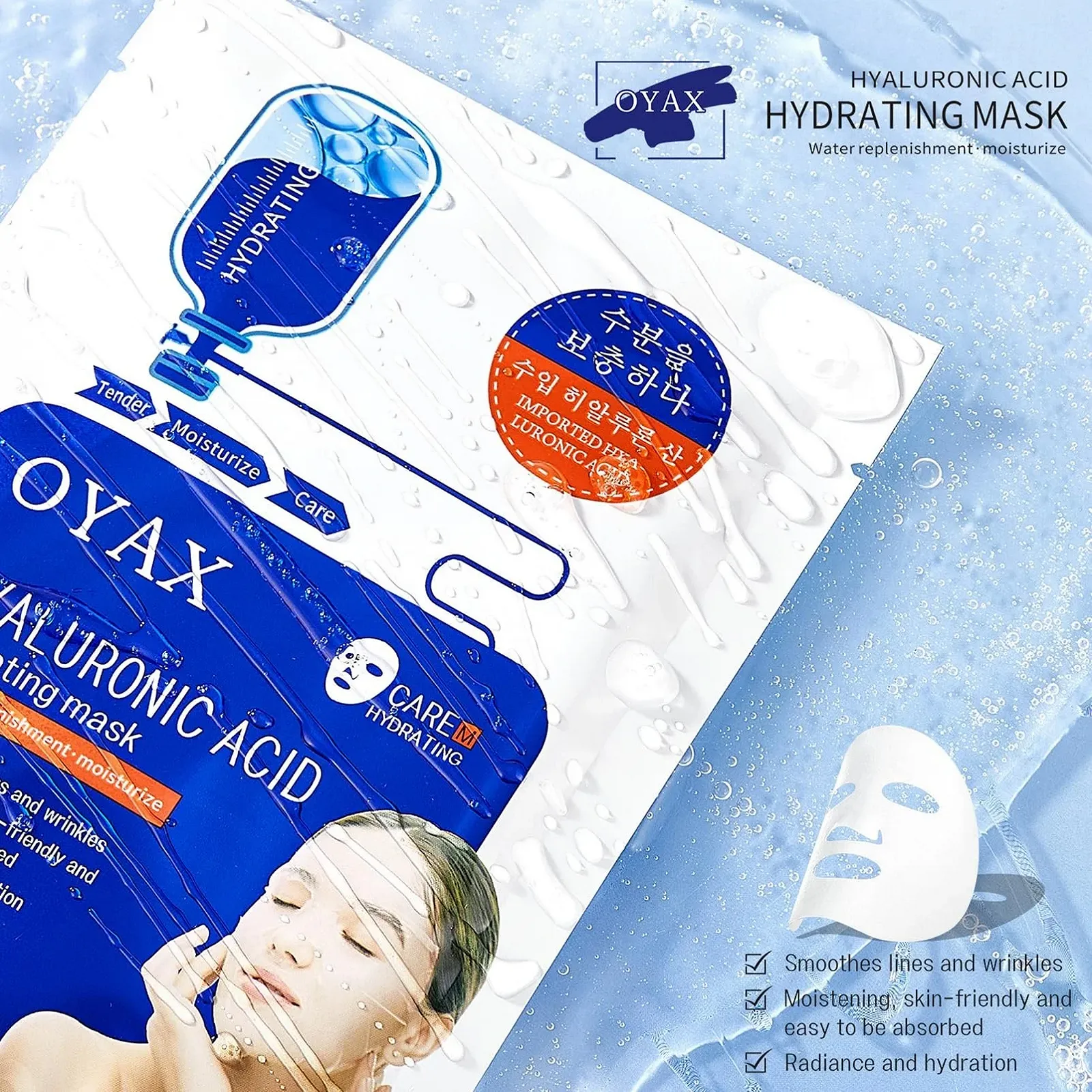 Тканинна Маска для Обличчя Hyaluron Hydra Bomb, фото №6