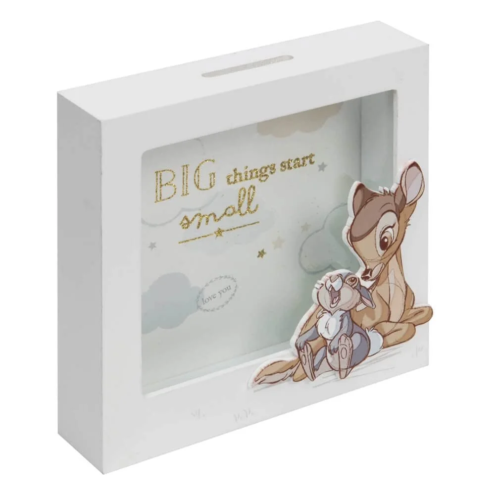 Скарбничка Disney Baby Magical Beginnings Bambi and Thumper Дерев'яна 15x15x4 см, фото №1