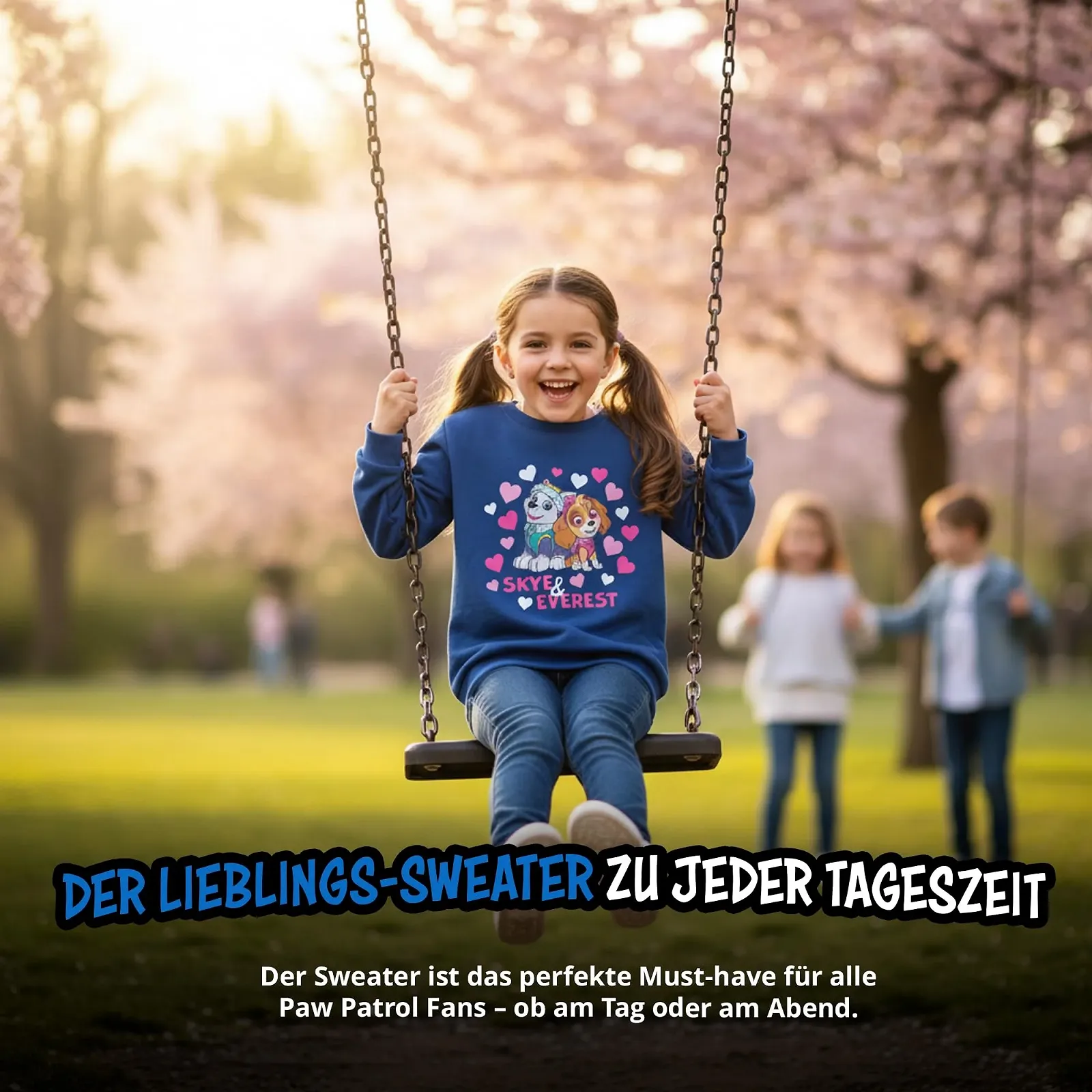 Світшот United Labels Paw Patrol Skye & Everest для дівчат Блакитний, фото №2