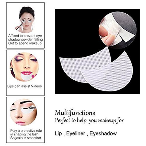 YiKiMira Einweg-Lidschatten-Schutzpads для макіяжу Beauty глазні прокладки Косметичне приладдя Захисна наклейка 100 шт., фото №3