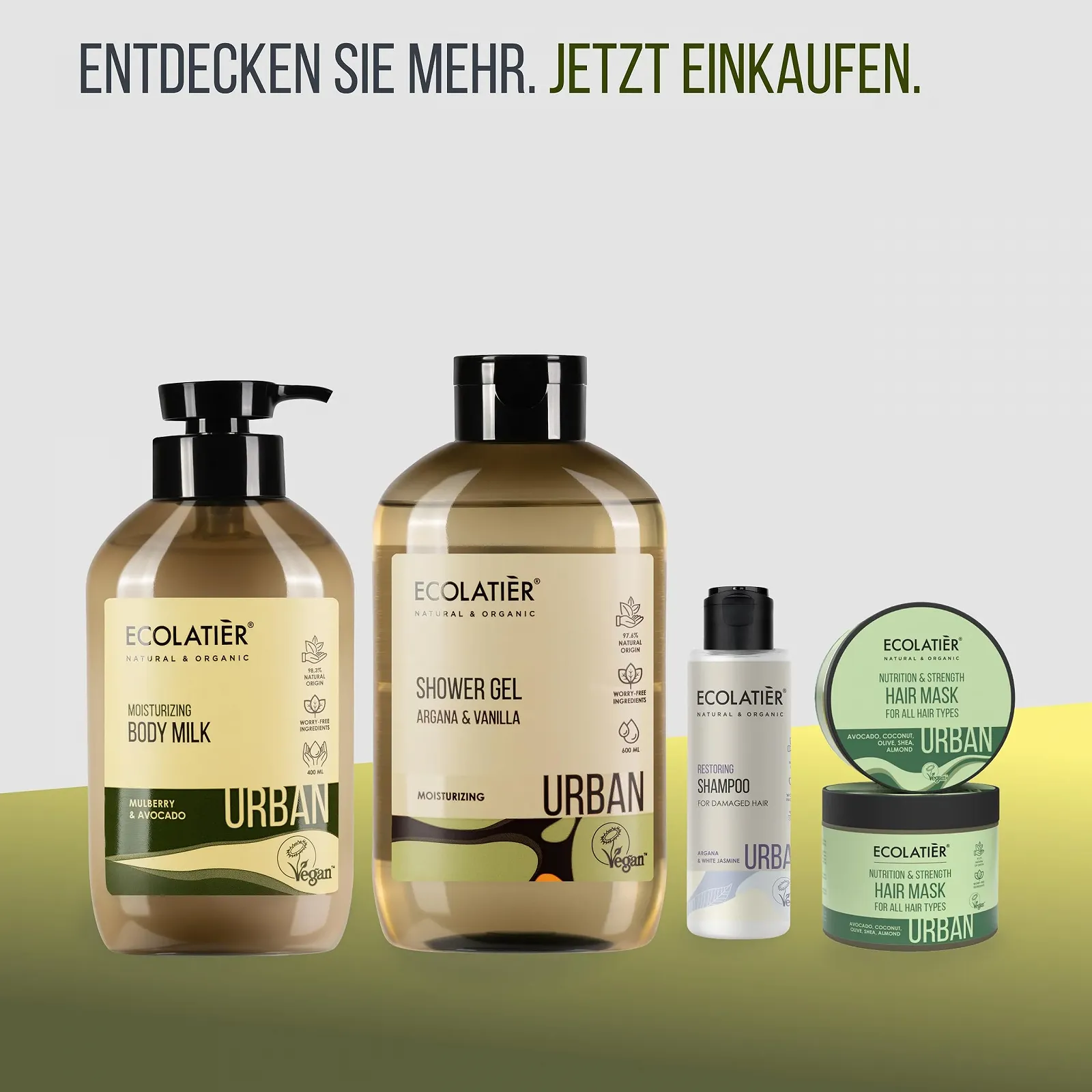 Молочко для тіла Ecolatier Mulberry & Avocado зволожуюче для чоловіків та жінок 400 мл, фото №8