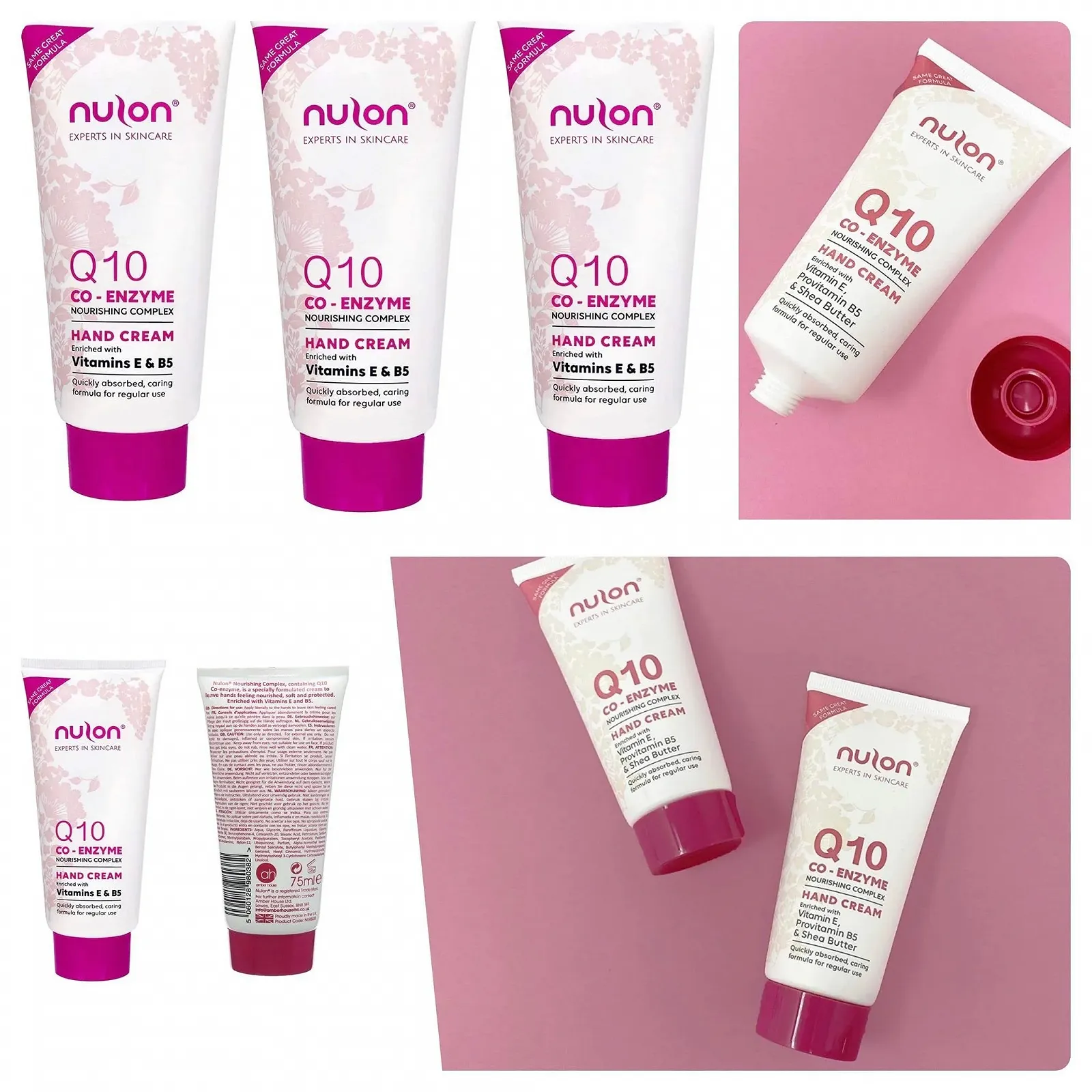 Крем для рук Nulon Q10 Живильний комплекс 75 мл (Три штуки в упаковці), фото №5