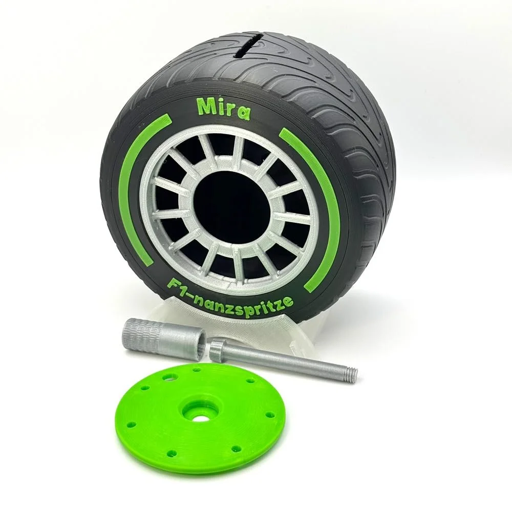 Копилка Formula 1 Intermediate Tyre Персонализированная, фото №2