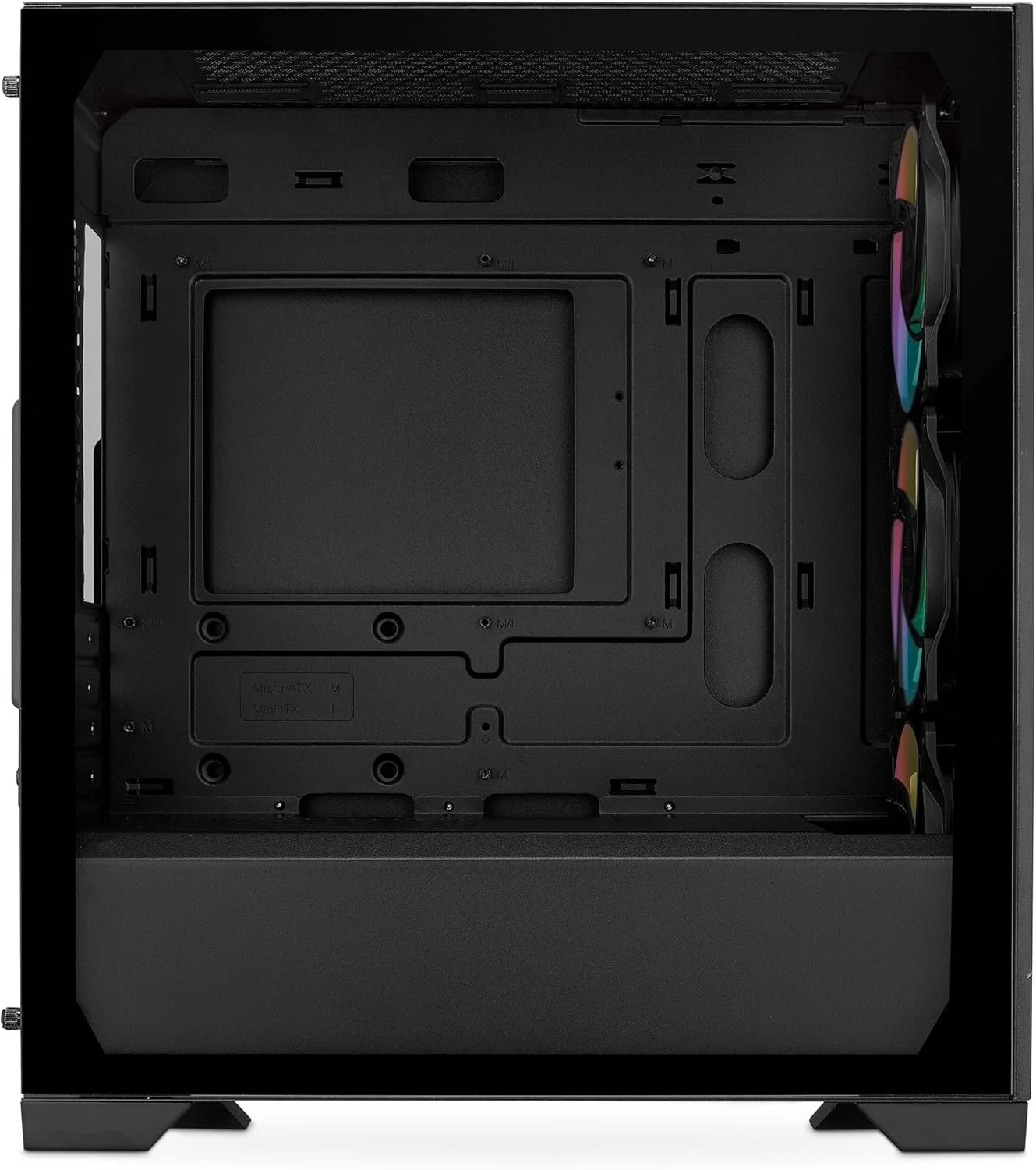 Корпус Cooler Master Elite 301 ARGB Black / Mini Tower / Micro-ATX / 3x120mm ARGB / Glass / USB Type-C, фото №6