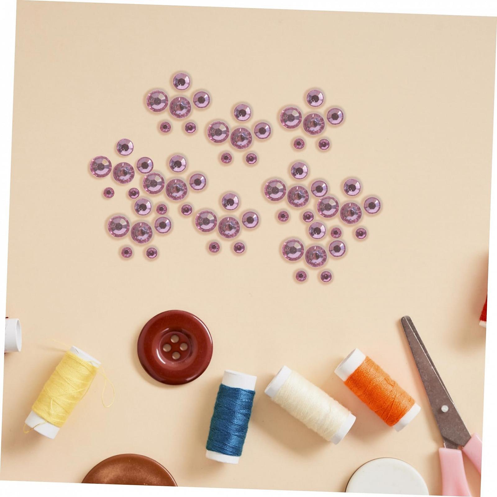 Стрази Sewroro, рожевий акрил, фото №6