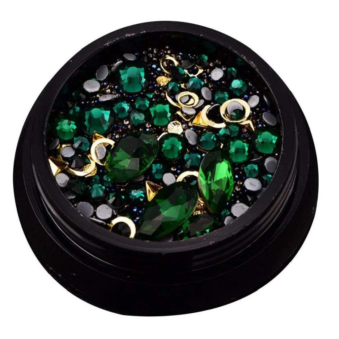 Стразы для ногтей Кристаллы Жемчуг Блестки Разные формы, фото №1