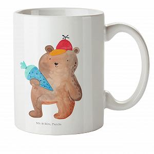 Детская кружка Mr. & Mrs. Panda Медведь для школы Подарок Плюшевая дорожная кружка Детская кружка Дорожная кружка Плюшевый мишка Пластиковая чашка Пластиковая чашка - Фото 1