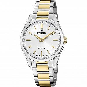 Часы Festina Аналоговые Кварцевые F20619/1 Женские Серебристый / Золотой synthetic.ua - Фото 1