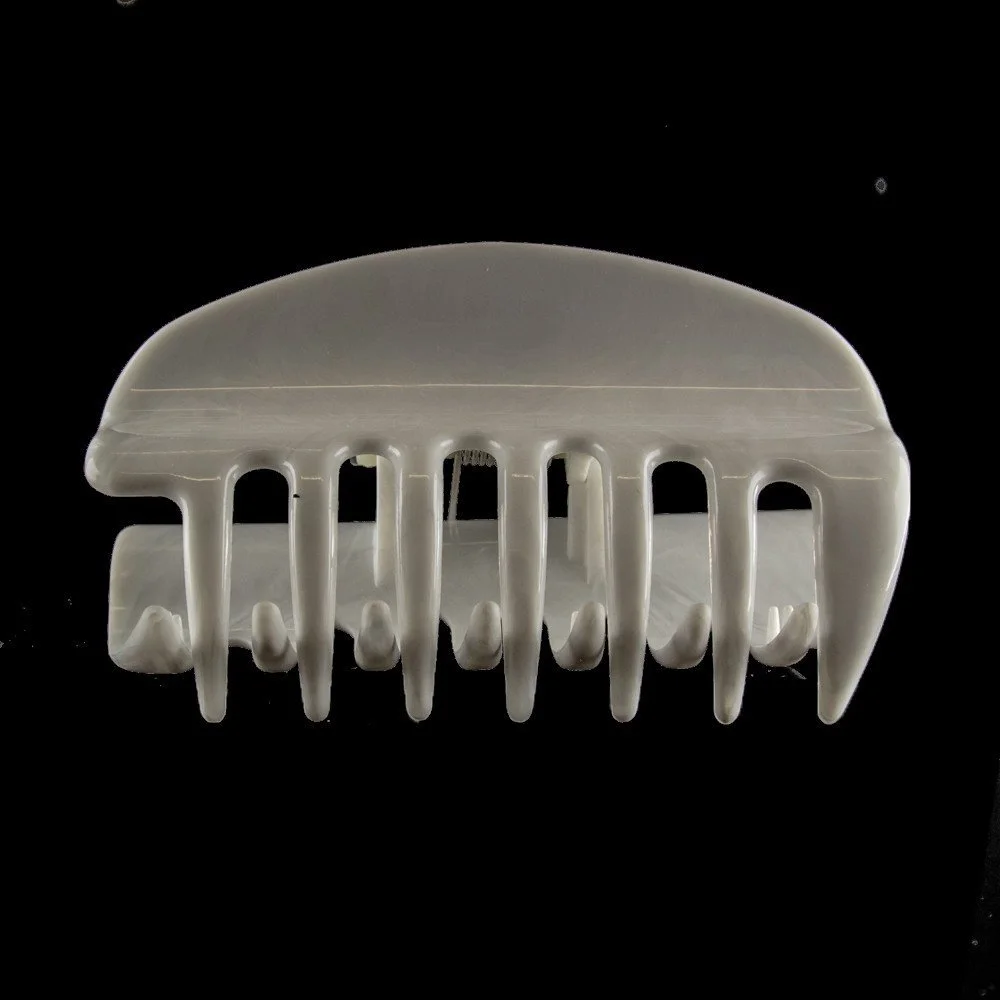 Заколка для волосся велика WeLoveBeads 10 см, біла, фото №1