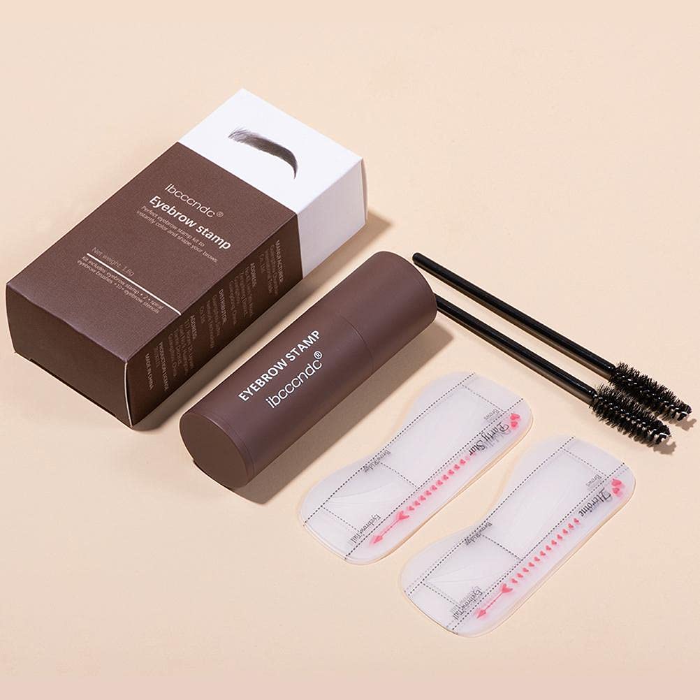Набір штампів для брів з трафаретом і 2 пензлі Makeup Tools, фото №5