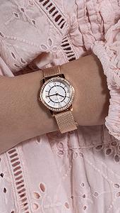 Женские часы Guess 28 мм золотистый белый циферблат золотистый корпус synthetic.ua - Фото 1