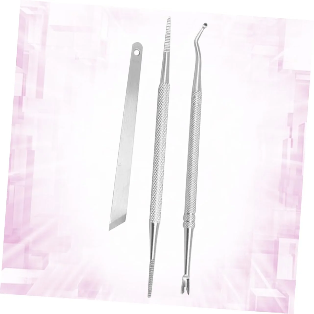 Набор для маникюра PACKOVE 3 предмета Серебряный, фото №2 Набор для маникюра PACKOVE 3 предмета Серебряный, фото №2