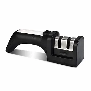 Точилка для ножей механическая esmen 2-ступенчатая двойной слот - Фото 1