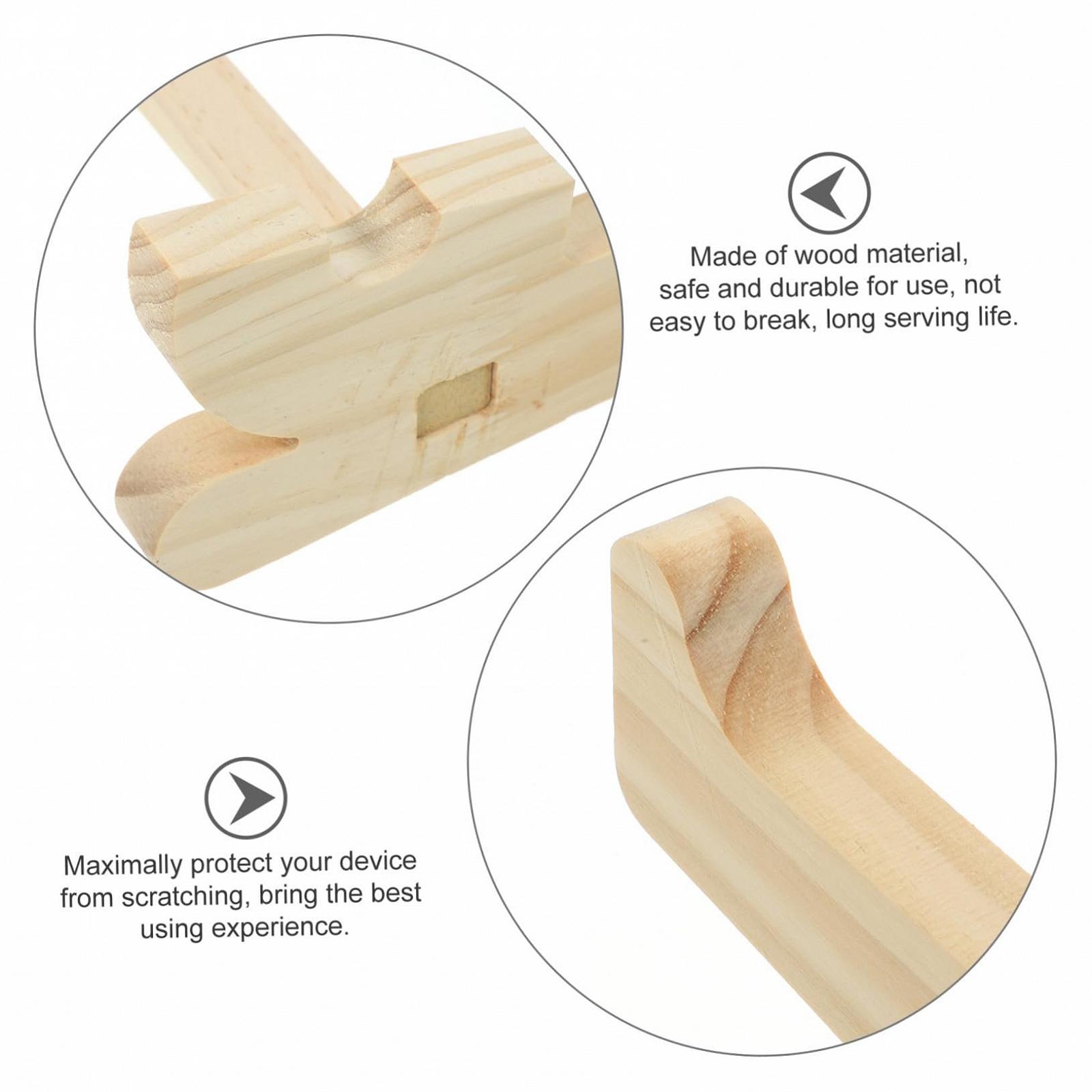 Підставка для ноутбука GALPADA дерев'яна ергономічна з вентиляцією, регульована по висоті, фото №8