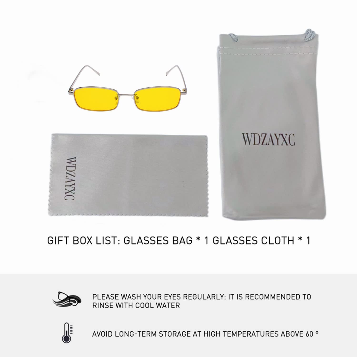 Сонцезахисні окуляри Прямокутні Класичні Ретро Тонка металева оправа Вінтажні, фото №4 Сонцезахисні окуляри Прямокутні Класичні Ретро Тонка металева оправа Вінтажні, фото №4