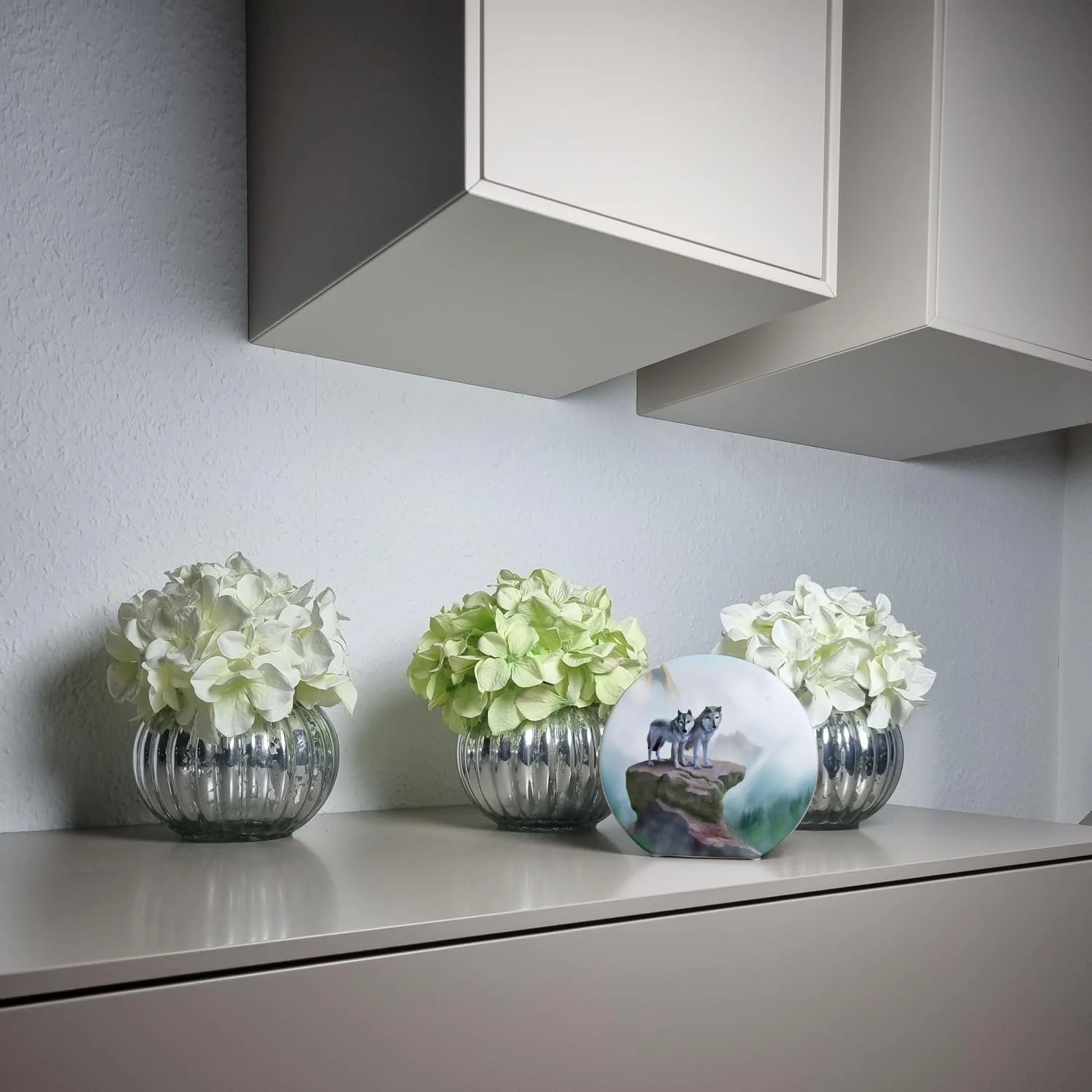 Скарбничка Вовк Містична пара Керамічна різнокольорова, фото №4