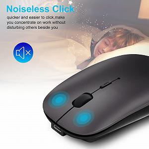 Мышь Bluetooth ANEWISH AE WISH Серая synthetic.ua - Фото 1