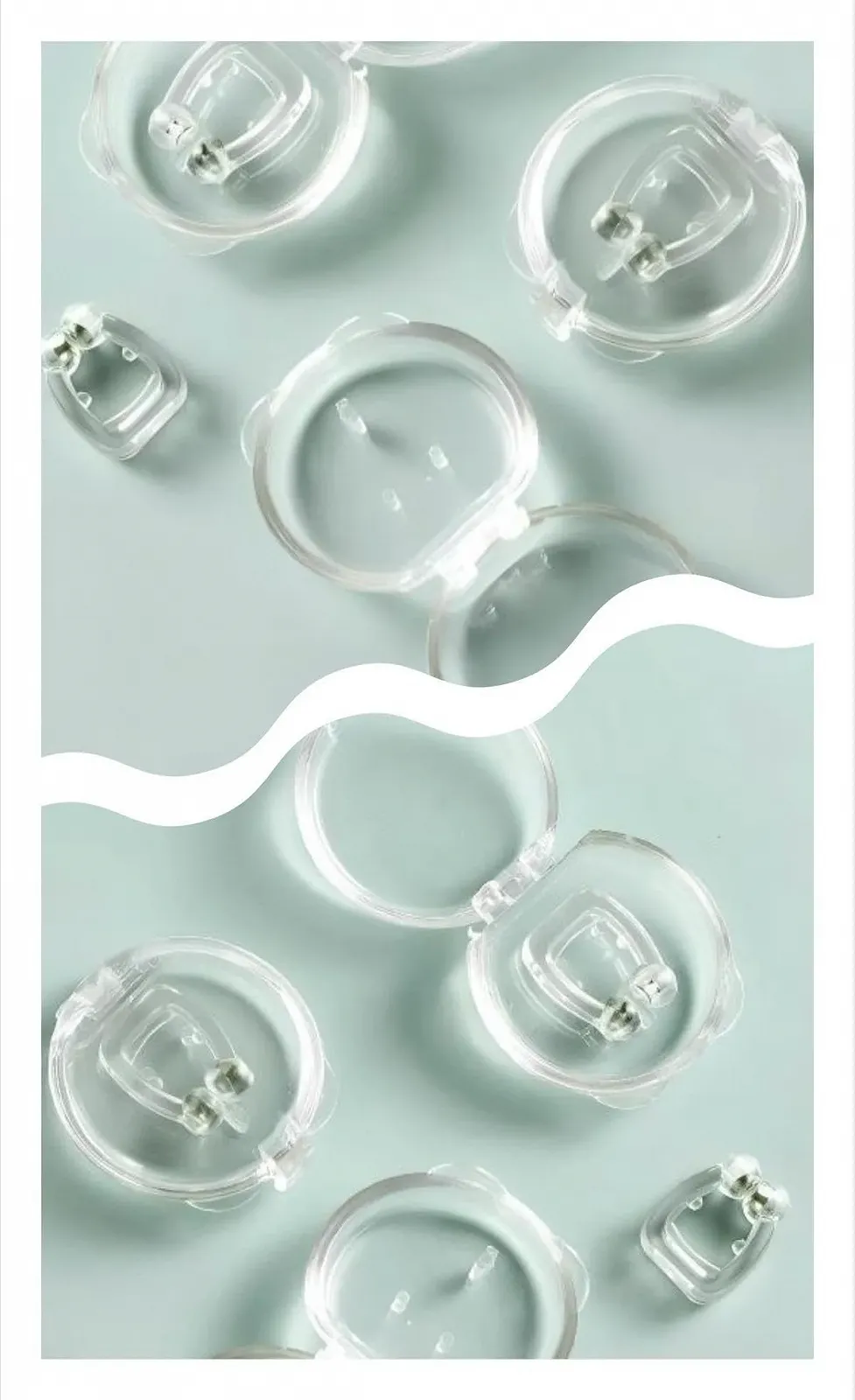 Набір 8 магнітних затискачів для носа, багаторазовий силіконовий, фото №2